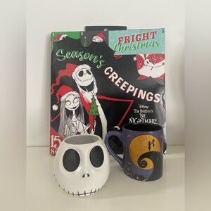 Disney NBC Nightmare before Christmas mug and sock set